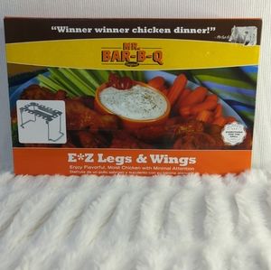 Mr.‎ Bar-B-Q Original EZ Legs and Wings Chicken Cooker Summer Grilling BBQ NIB